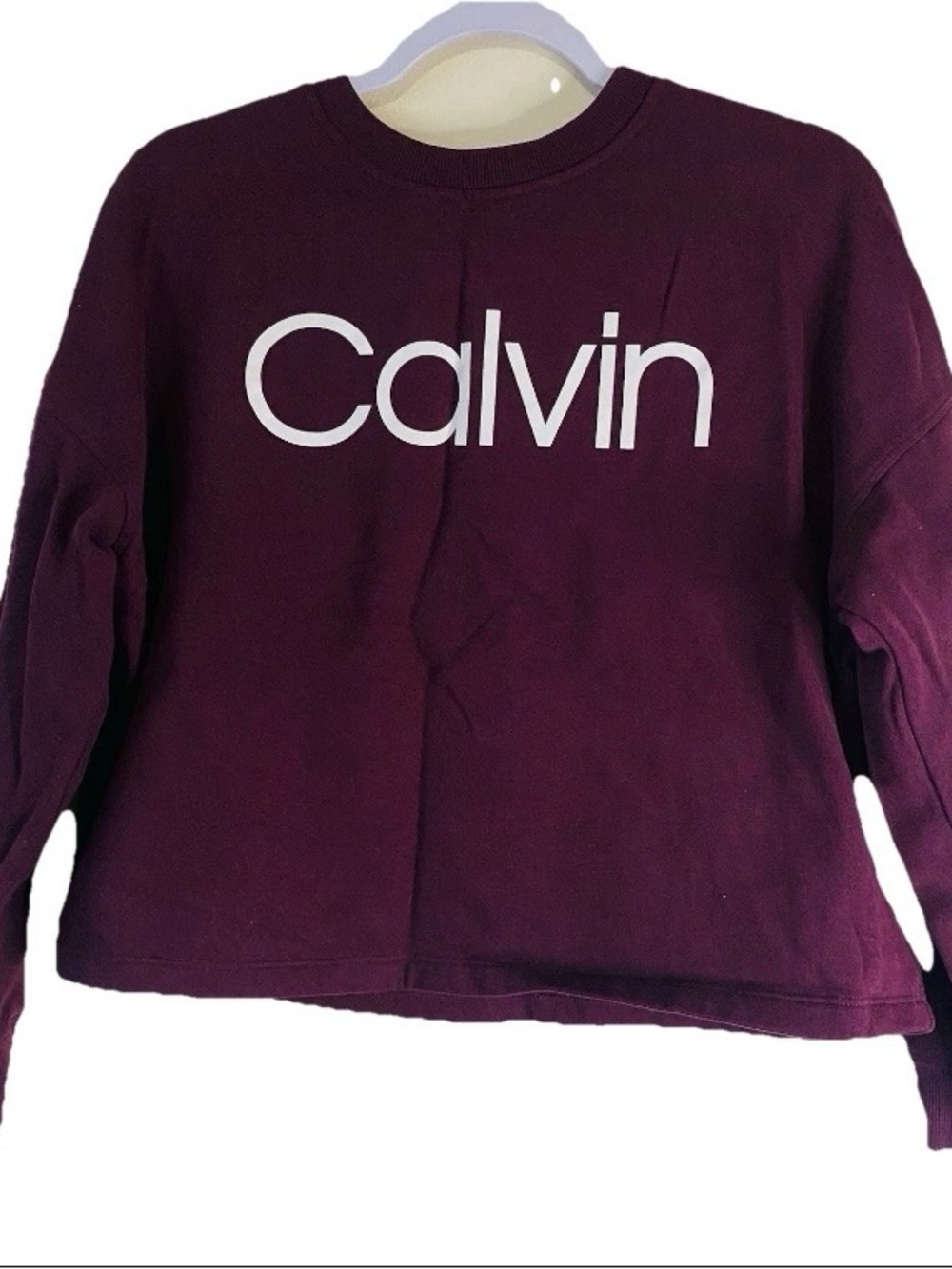 Calvin Klein Plum Knit Logo Sweatshirt